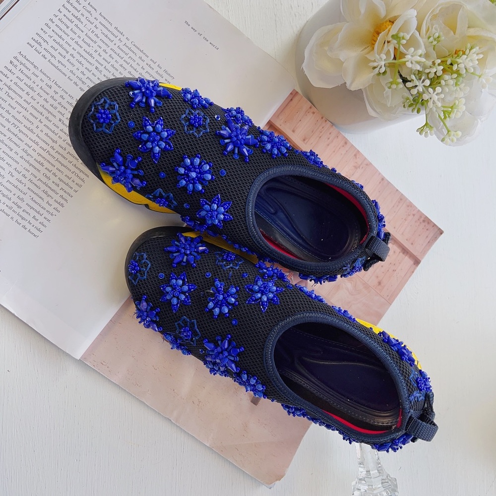 Christian Dior Sneaker with Blue Sequins